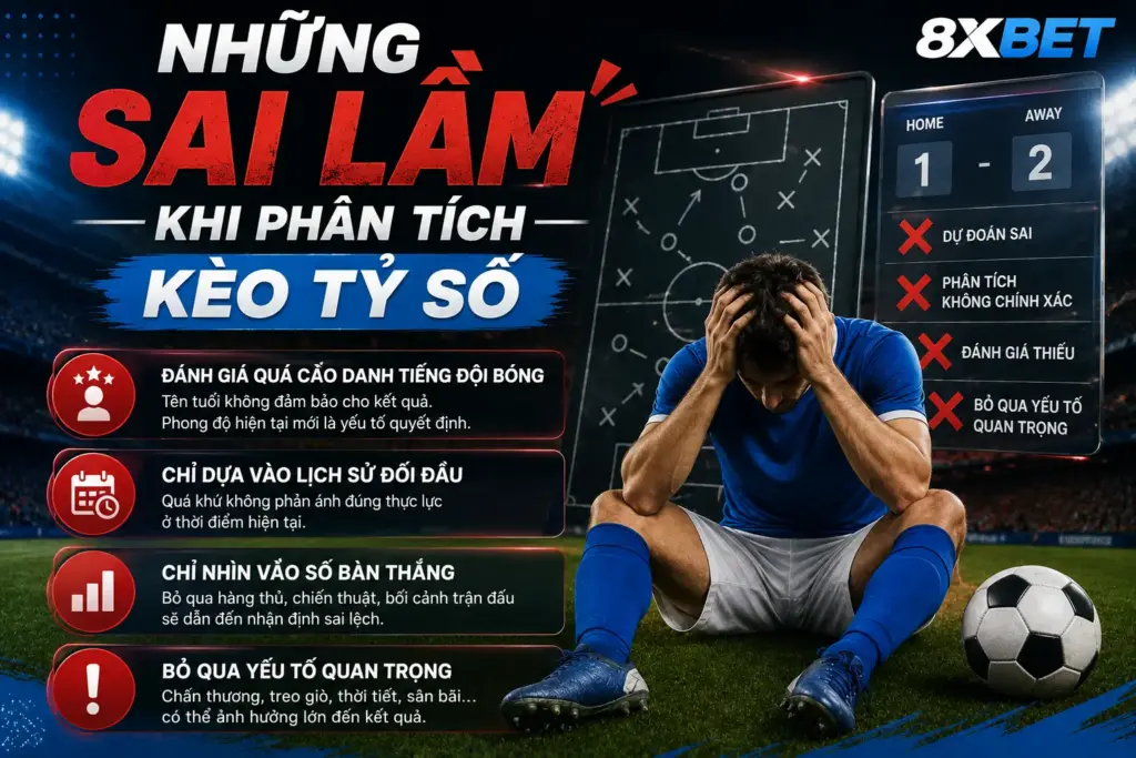 Những sai lầm khi phân tích kèo tỷ số